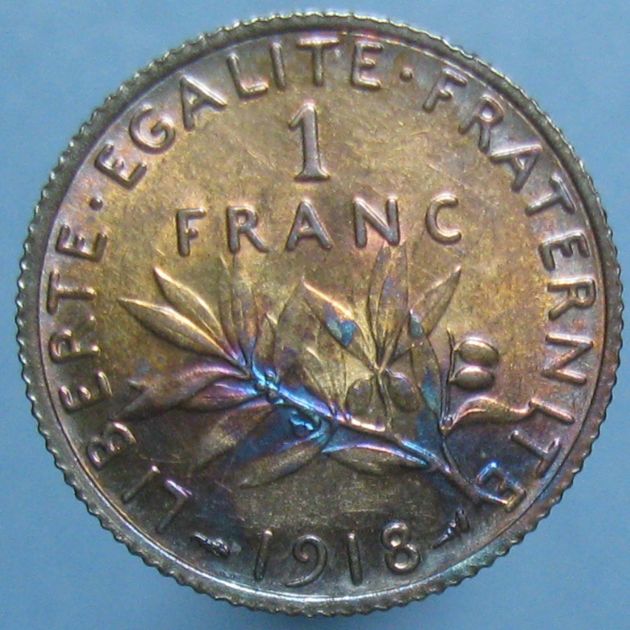 1918-Gorgeous-Toned-French-Franc---Is-The-Toning-Authentic?